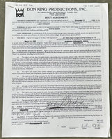 BREWSTER, LAMON & SAM SIMON (OF SIMPSONS FAME) SIGNED CONTRACT (2004-FOR GOLOTA FIGHT)