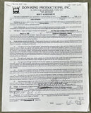 BREWSTER, LAMON & SAM SIMON (OF SIMPSONS FAME) SIGNED CONTRACT (2004-FOR GOLOTA FIGHT)