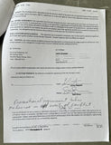 BREWSTER, LAMON & SAM SIMON (OF SIMPSONS FAME) SIGNED CONTRACT (2004-FOR GOLOTA FIGHT)