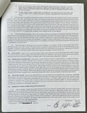 GOLOTA, ANDREW SIGNED BOUT AGREEMENT (LAMON BREWSTER FIGHT)