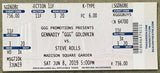 GOLOVKIN, GENNADY "GGG"-STEVE ROLLS ON SITE FULL TICKET (2019)