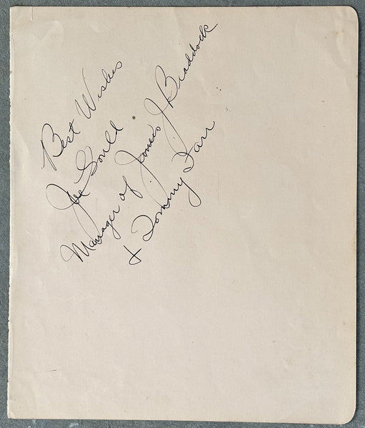 GOULD, JOE & MAX WAXMAN SIGNED ALBUM PAGE