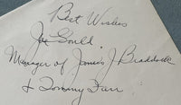 GOULD, JOE & MAX WAXMAN SIGNED ALBUM PAGE