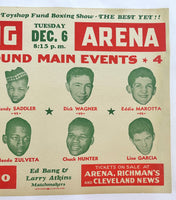 GRAZIANO, ROCKY-SONNY HORNE & SANDY SADDLER-ORLANDO ZULUETA ON SITE POSTER (1949)