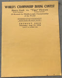 GREB, HARRY-TIGER FLOWERS LETTERHEAD (RARE-1924)