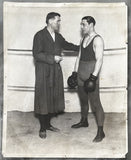 GREB, HARRY & PHILADELPHIA JACK O'BRIEN ORIGINAL TYPE 1 PHOTO (1926-BEFORE FLOWERS FIGHT)