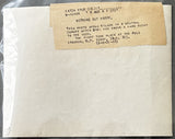 GREB, HARRY-JOHNNY WILSON ORIGINAL TYPE 1 PHOTO (1923)