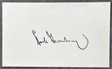 GREENBERG, HANK SIGNED INDEX CARD (JSA)