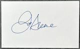 "MEAN" JOE GREENE SIGNED INDEX CARD (JSA)