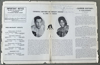 GRIFFITH, EMILE-JOEY ARCHER OFFICIAL PROGRAM (1966-SIGNED BY MICKEY WALKER)