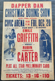 CARTER, RUBIN "HURRICANE"-EMILE GRIFFITH ON SITE POSTER (1963-SIGNED BY GRIFFITH)