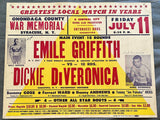 RIFFITH, EMILE-DICKIE DIVERONICA SIGNED ON SITE POSTER (1969-SIGNED BY BOTH)