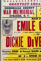 RIFFITH, EMILE-DICKIE DIVERONICA SIGNED ON SITE POSTER (1969-SIGNED BY BOTH)