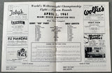 GRIFFITH, EMILE-BENNY "KID" PARET SIGNED OFFICIAL PROGRAM (1961-SIGNED BY GRIFFITH)