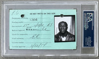 GRIFFITH, EMILE ORIGINAL SIGNED BOXING LICENSE (1974-PSA/DNA-ANTUOFERMO FIGHT)