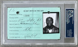 GRIFFITH, EMILE ORIGINAL SIGNED BOXING LICENSE (1974-PSA/DNA-ANTUOFERMO FIGHT)