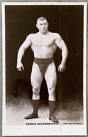 HACKENSCHMIDT, GEORGE REAL PHOTO POSTCARD (1906)