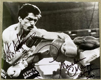 HAGLER, MARVELOUS MARVIN & VITO ANTUOFERMO SIGNED PHOTO