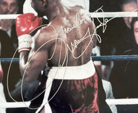 HAGLER, MARVELOUS MARVIN & ROBERTO DURAN SIGNED LARGE FORMAT PHOTO (SIGNED BY BOTH)