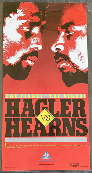 HAGLER, MARVIN-THOMAS HEARNS ACTIVE HOME VIDEO ADVERTISING POSTER (1985)