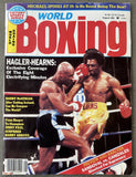 HAGLER, MARVIN-THOMAS HEARNS WORLD BOXING MAGAZINE (1985)