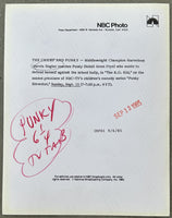 HAGLER, MARVELOUS MARVIN & PUNKY BREWSTER ORIGINAL TYPE 1 PHOTOGRAPH (1985)