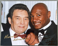 HAGLER, MARVELOUS MARVIN & HOWARD WINSTONE SIGNED PHOTO