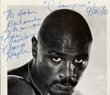 HAGLER, MARVELOUS MARVIN VINTAGE SIGNED PHOTO (AS CHAMPION-1980)