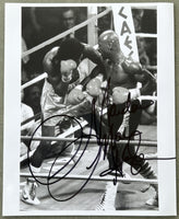 HAGLER, MARVELOUS MARVIN SIGNED PHOTO (HEARNS FIGHT)