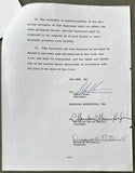 HAGLER, MARVIN-MUSTAFA HAMSHO CHAMPIONSHIP BOUT AGREEMENT (1984-SIGNED BY HAGLER-PSA/DNA)