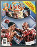 HAGLER, MARVIN SIGNED RING MAGAZINE (1987-LEONARD FIGHT-PSA/DNA)