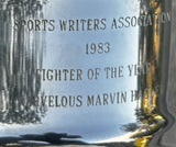 HAGLER, MARVELOUS MARVIN ORIGINAL SPORTS WRITERS FIGHTER OF THE YEAR LOVING CUP AWARD (1983-MARVIN HAGLER COLLECTION)