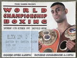 HAMED, PRINCE NASEEM-JOSE BADILLO ON SITE STUBLESS TICKET (1997)