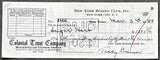 HART, GARNET "SUGAR" SIGNED PAYROLL CHECK (1958-DUKE HARRIS FIGHT)