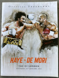 HAYE, DAVID-MARK DE MORI OFFICIAL PROGRAM (2016)