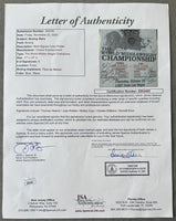 HEARNS, THOMAS "HITMAN"-JUAN ROLDAN ORIGINAL SIGNED POSTER (1987-JSA)