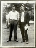 HEENEY, TOM & WILL ROGERS ORIGINAL TYPE 1 WIRE PHOTO (1928-BEFFORE TUNNEY FIGHT)