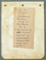 HEENEY, TOM INK SIGNED ALBUM PAGE