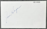 HEGAN, JIM SIGNED INDEX CARD (JSA)