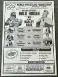 HOGAN, HULK-HARLEY RACE & ANDRE THE GIANT-BAM BAM BIGELOW & RANDY SAVAGE-TED DIBIASE ON SITE POSTER (1988)