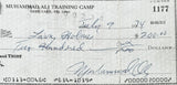 ALI, MUHAMMAD & LARRY HOLMES SIGNED TRAINING CAMP CHECK (1974-PSA/DNA)