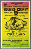 HOLMES, LARRY-GERRY COONEY CLOSED CIRCUIT POSTER (1982)