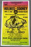 HOLMES, LARRY-GERRY COONEY SIGNED CLOSED CIRCUIT POSTER (1982-SIGNED BY HOLMES)