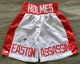 HOLMES, LARRY SIGNED BOXING TRUNKS (JSA)