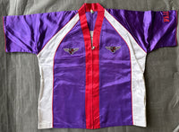 HOLYFIELD, EVANDER FIGHT USEWD CORNERMAN JACKET (1998-BEAN FIGHT-HALLMARK LOA)