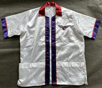 HOLYFIELD, EVANDER FIGHT USED CORNERMAN JACKET (2010-BOTHA FIGHT-HALLMARK LOA)