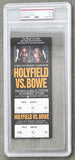 HOLYFIELD, EVANDER-RIDDICK BOWE I FULL TICKET (1992-PSA/DNA NM 7 (MK))