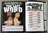 HOLYFIELD, EVANDER-JOHN RUIZ II OFFICIAL PROGRAM (2001)