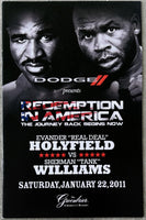 HOLYFIELD, EVANDER-SHERMAN "TANK" WILLIAMS OFFICIAL PROGRAM (2011)