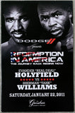 HOLYFIELD, EVANDER-SHERMAN "TANK" WILLIAMS OFFICIAL PROGRAM (2011)